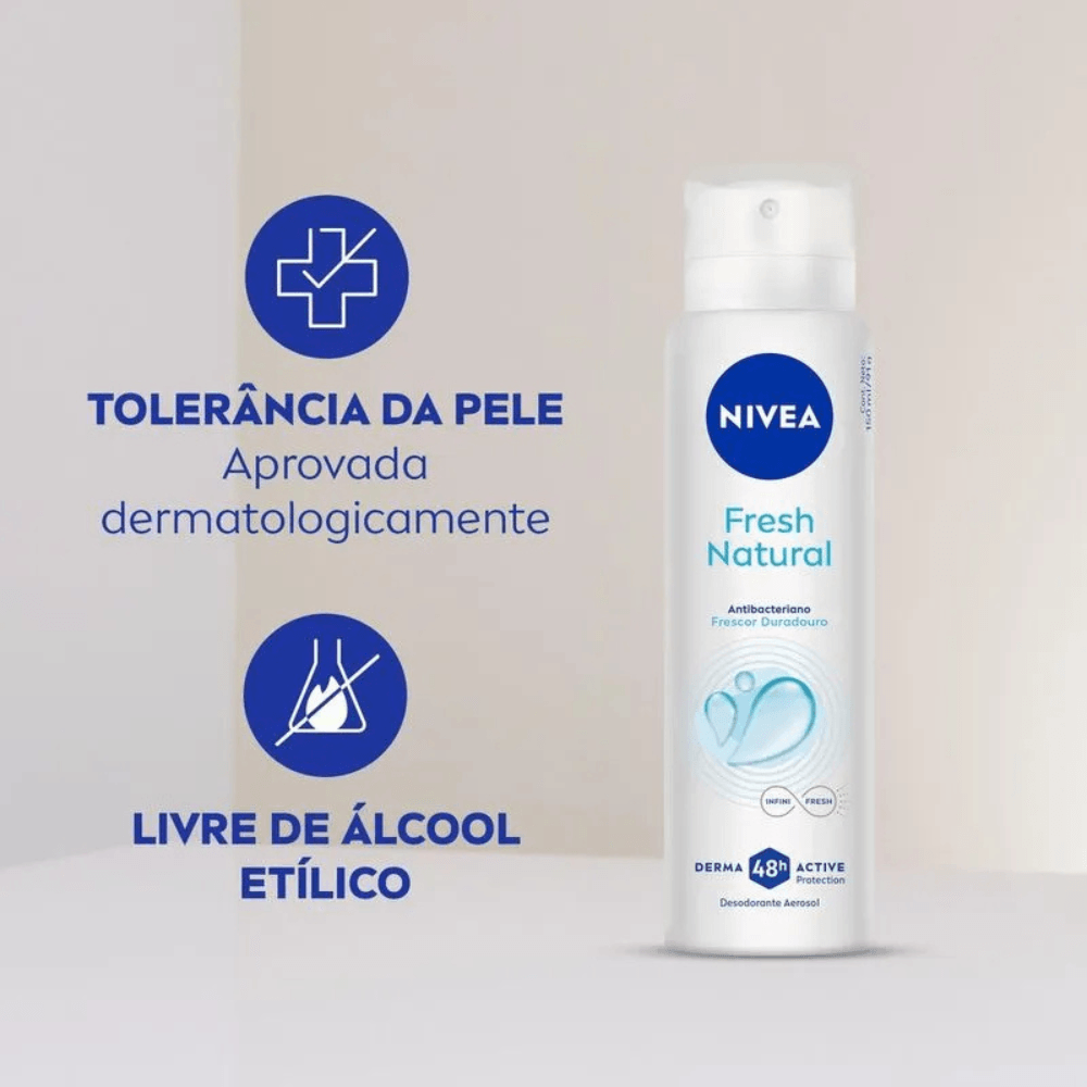 Desodorante Aerosol Nivea Fresh Natural 150ml